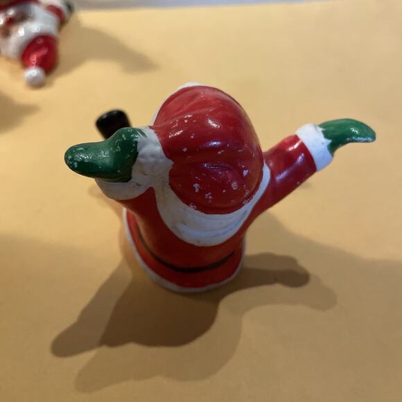 Vintage Christmas Happy Santa Decor Ceramic 2.5” Sku4 - Picture 3 of 5